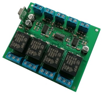 Przekaźnik bistabilny zatrzaskowy 6-30VDC 4 kanały