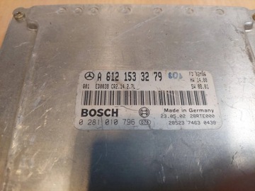 JEDNOTKA MOTORU MERCEDES ML W163 2.7 CDI 0281010796 A6121533279 CR2.14