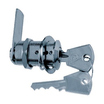 ZAMEK YALE NA KLUCZ, GWINT 25 MM, CHROMOWANY