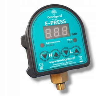 OMNIGENA E-PRESS ELEKTRONICZNY WYŁĄCZNIK CIŚNIENIOWY POMPY 2 KABLE
