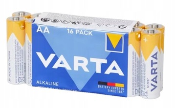 BATERIA BATERIE ZESTAW ALKAICZNA VARTA AA R6 16szt