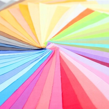 100 упаковок однотонной хлопчатобумажной лоскутной ткани