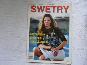SWETRY NR 8-9 2003 BLUZECZKI BEZRĘKAWNIKI
