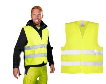 Kamizelka Ostrzegawcza Drogowa Bezrękawnik 3XL