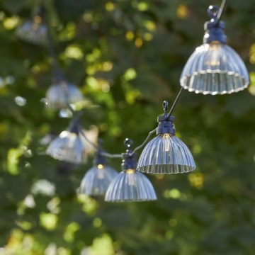 СВЕТОДИОДНЫЕ САДОВЫЕ ЛАМПЫ СВЕТОВАЯ ГИРЛЯНДИЯ ДЛЯ САДА НА ТЕРРАСЕ 4,5 М 10 LED LOFT