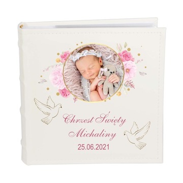 Album ze zdjęciem Pamiątka Chrzest Święty prezent