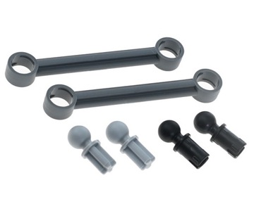 LEGO Steering Link 6L cięgno zawieszenia 32005, 2736, 6628 4629920 c.szare