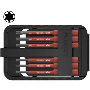 WIHA zestaw bitów slimBit electric Torx 43154