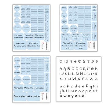 Наклейка с именем ребенка для школы MAGIC