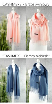 ДЛИННЫЙ ГЛАДКИЙ ШАРФ ИЗ КАШЕМИРА шарф БАХЛАЯ ЦВЕТА