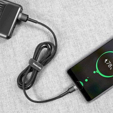 КАБЕЛЬ BASEUS ДЛИННЫЙ ЗАРЯДНЫЙ КАБЕЛЬ ТИПА-C USB-C БЫСТРАЯ ЗАРЯДКА 3.0 2А 2М