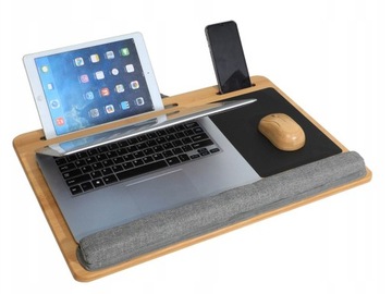 ПОРТАТИВНЫЙ СТОЛИК, ПОДСТАВКА ДЛЯ НОУТБУКА, ДЕРЕВЯННЫЙ ПОДНОС ДЛЯ КРОВАТИ