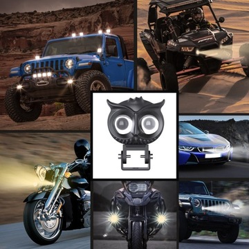 НАБОР 2Х ГАЛОГЕННЫХ РАБОЧИХ ЛАМП OWL LED 24Вт 12-24