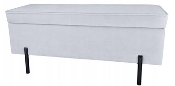 PUFA z pojemnikiem Lugano LUZZI GREY VELVET 95