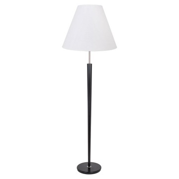 LAMPA STOJĄCA PODŁOGOWA LED ABAŻUR CZARNA