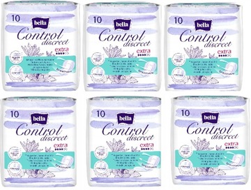 Wkładki urologiczne Bella Control Discreet Extra 10 szt x 6