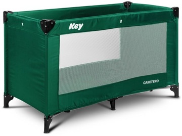 ŁÓŻECZKO TURYSTYCZNE SKŁADANE MATERACYK KEY GREEN