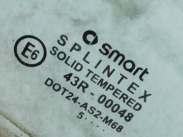 SMART FORFOUR I 2006 ОКНО ДВЕРИ ПЕРЕДНЕЙ СПРАВА