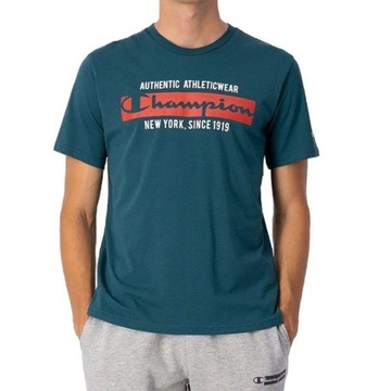 T-shirt Męski Champion 217997GS549 CREWNECK Niebieski M