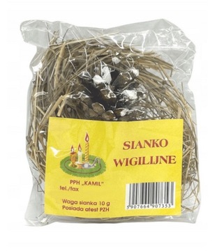 Sianko Wigilijne stół wigilijny Naturalne Święta Polskie na Wigilię 10 SZT