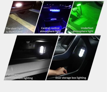 Светодиодный сенсорный светильник высокой яркости с зарядкой через USB, внутреннее освещение автомобиля Magic