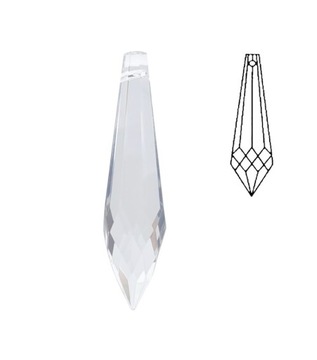 SOPEL KRYSZTAŁOWY ZAWIESZKA DO ŻYRANDOLA LAMPY SCHOLER CRYSTAL 50x12 mm