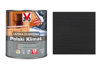 Lazura V33 Polski Klimat 12 lat Grafit 0,75L