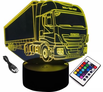 LAMPKA 3D LED GADŻET DLA KIEROWCY TIRA TIR IVECO