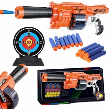Hračkový Revolver Zbraň Pistole na hraní pro dítě s terčem