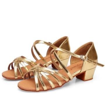 BUTY DO TAŃCA TANECZNE DLA DZIECI 3cm - ZŁOTY 31