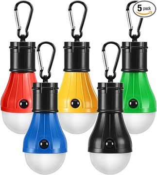 LAMPKA TURYSTYCZNA LED BIWAK POD NAMIOT zestaw 5 sztuk