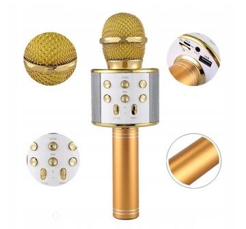 МИКРОФОН ДЛЯ ПЕНИЯ BLUETOOTH КАРАОКЕ БЕСПРОВОДНОЙ ДИНАМИК WS858
