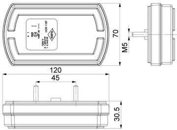 CleoFront передний фонарь 12/24В