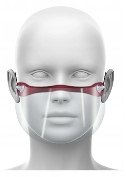 TARCZA WYMIENNA DO Mini przyłbicy ZAPAS nos i usta