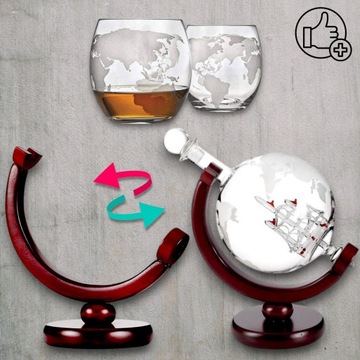 Виски карафе Globe Set Glass со вкусом на день рождения подарка
