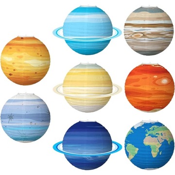 Space Theme Party Favors 3d Paper Planets