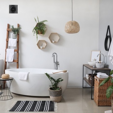 Вентилятор для ванной черный 125мм Производительность 150м3/ч Очень тихий Dospel