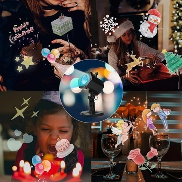 ПРОЕКЦИОННАЯ ЛАМПА ПРОЕКТОР СВЕТОДИОДНЫЙ ПРОЕКТОР MIRIC ML-1 12 УЗОРОВ ДЛЯ РОЖДЕСТВА