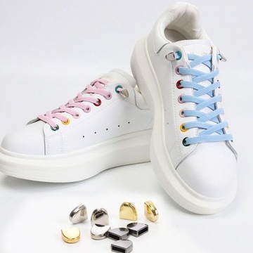 ЗАПАСНЫЕ МЕТАЛЛИЧЕСКИЕ НАКОНЕЧНИКИ эластичные шнурки