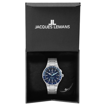 Zegarek Męski Jacques Lemans 1-2109H srebrny