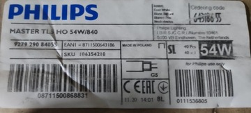 40szt TL5 HO 54W/840 Philips