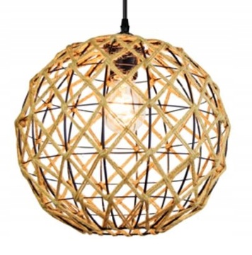Lampa wisząca sufitowa metalowa sznur UMEA 29cm