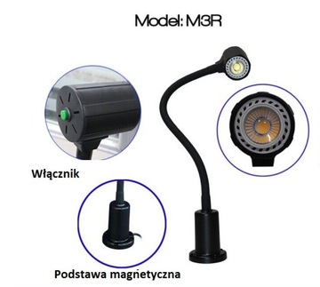 Lampa obrabiarkowa giętka M3R 4,5W 24V
