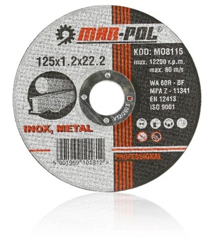 Tarcza Tarcze do Cięcia Metalu 125 x 1,2mm 1 szt