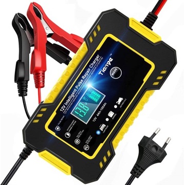 Prostownik Mikroprocesorowy Akumulatorowy 12V 6A FUNKCJA NAPRAWY