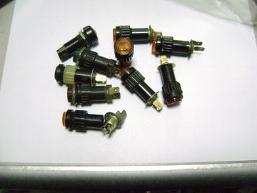 KONTROLKA pomarańczowa żółta stary typ Z WOJSKA