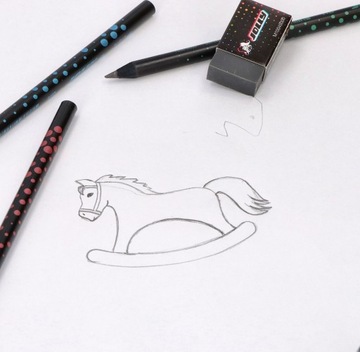 Набор карандашей Jolly Next Gen 3 в 1, ластик и точилка