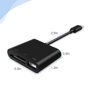 USB-АДАПТЕР СЧИТЫВАТЕЛЯ КАМЕРЫ, СОВМЕСТИМЫЙ с IOS 9.1