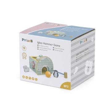 VIGA PolarB Деревянный дырокол-иглу с фигурным молотком и сортировщиком