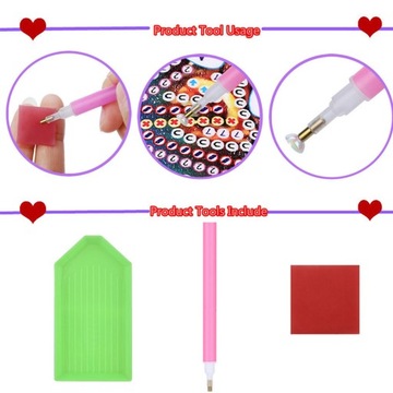 Zestaw zegara do malowania diamentami Ciche DIY Wiszące rzemiosło RE